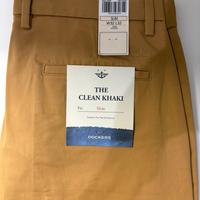 Pantaloni dockers uomo kaki giallo scuro slim