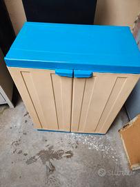 armadietto in resina basso