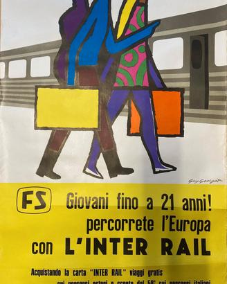 Manifesto pubblicitario Ferrovie dello Stato 1974