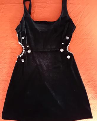 Abito in velluto nero