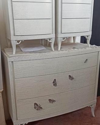 Set comò e comodini legno di rovere Maison Matiee