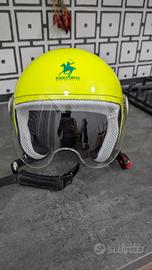 Casco jet bambino JL Rodeo Drive giallo fluo