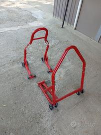 Coppia cavalletti alza moto compatibile Triumph