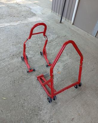 Coppia cavalletti alza moto compatibile Triumph