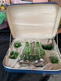 Menage in vetro soffiato artigianale  anni 60
