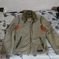 giubbotto/giacca bomber militare con pellicciotto