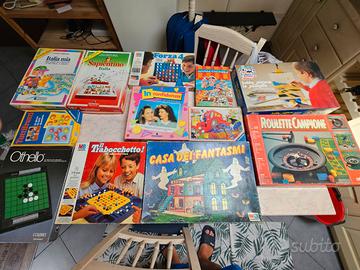 giochi di società vintage, tutti completi, titoli
