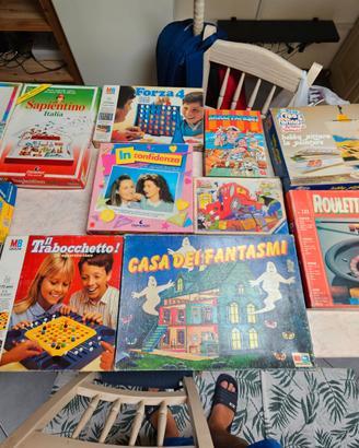 giochi di società vintage, tutti completi, titoli