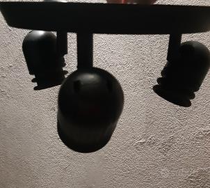 plafoniera 3 faretti E27 orientabili 