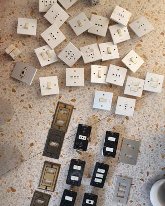 serie placche prese interruttori deviatori