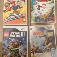 Lotto giochi WII con Super Mario e Rayman