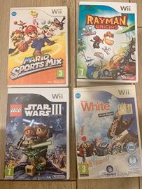 Lotto giochi WII con Super Mario e Rayman