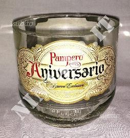 Vaso artigianale bottiglia Rum Pampero Aniversario