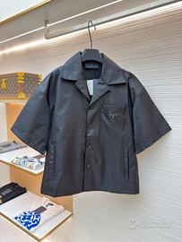 Camicia a maniche corte PRADA Re-Nylon, taglia L