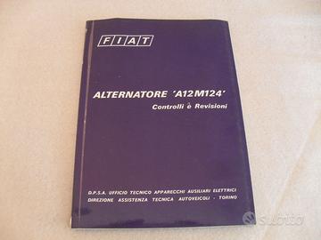 Libretto Fiat Alternatore A12M124