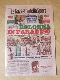 La gazzetta dello Sport VITTORIA BOLOGNA COPPA ITA