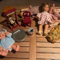 lotto di giocattoli e oggettistica vintage