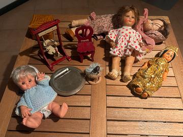 lotto di giocattoli e oggettistica vintage