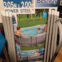Bestway piscina ovale 3x2 altezza 85 cm con pompa 