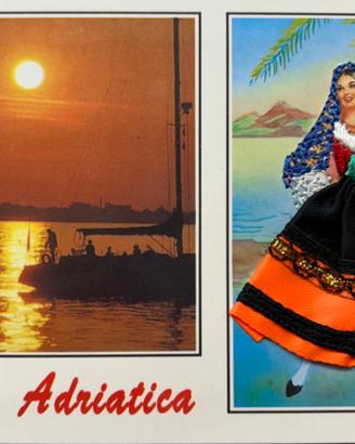 2 Cartoline Vintage "Vestite" Riviera Adriatica