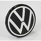 4 coppette volkswagen polo cromo nero cp36