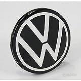 4 coppette volkswagen polo cromo nero cp36