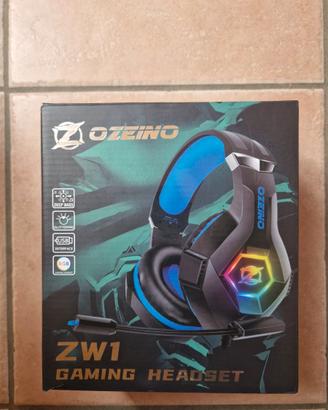 Cuffie da gaming Ozeino ZW1 con led e microfono