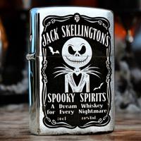 Zippo cromo spazzolato - Nightmare before - custom