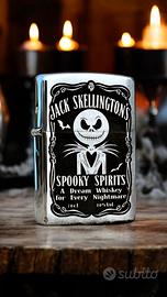 Zippo cromo spazzolato - Nightmare before - custom