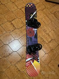 Tavola da snowboard completa di attacchi