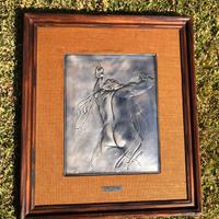 Quadro bassorilievo argento Annigoni "Homo" 18/499