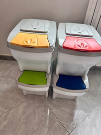 Set 4 bidoni impilabile