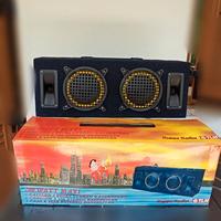 Cassa amplificatore stereo 200 w vintage