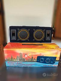 Cassa amplificatore stereo 200 w vintage