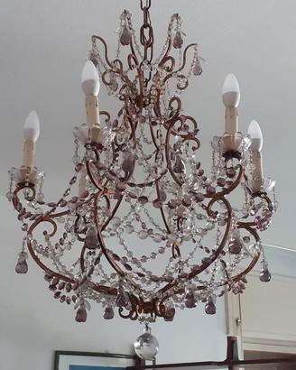 Lampadario in vetro di Murano