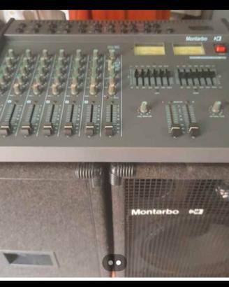 mixer +casse +cavetteria+microfono