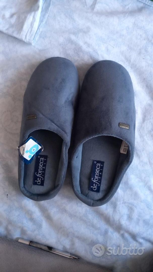 de fonseca Pantofole Ciabatte Inverno Uomo MOD. Cagliari M643 GRIGIO