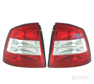 FANALI PER OPEL ASTRA G 3P 5P 97-04 LED ROSSO CROM