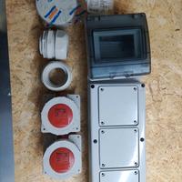 bticino 4 moduli 3 prese industriali gewiss