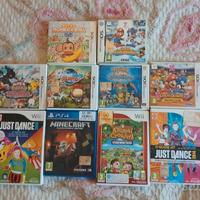 Lotto giochi ds/3ds/wii/ps4 pokemon just dance ecc