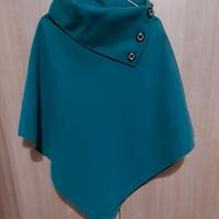 Mantella invernale da donna color verde petrolio 