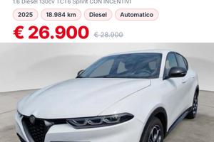 Alfa Romeo Tonale 1.6 Diesel 130cv TCT6 Sprin...