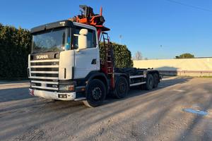 SCANIA SCANIA CV R124 SCARRABILE CON GRU E POLIP
