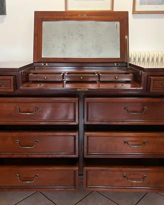 Comò/Credenza Artigianale Ciliegio con Specchiera