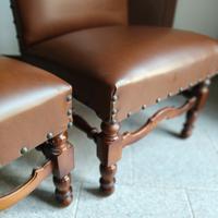 Coppia di sedie vintage in stile Rinascimento 