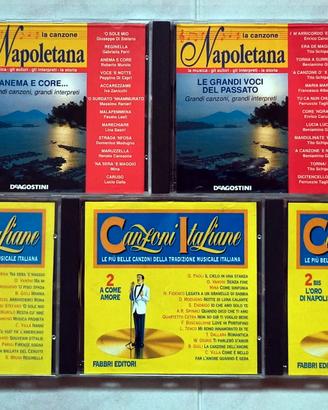 N. 5 CD "La Canzone Napoletana e Canzoni Italiane"
