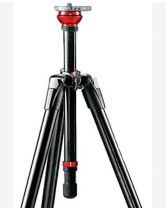 cavalletto e testa manfrotto