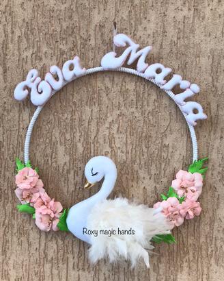 Fiocco nascita cigno