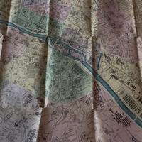 Cartina  topografica di Parigi 1878