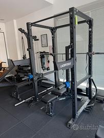 Rack lacertosus + panca + 7accessori + bilancere